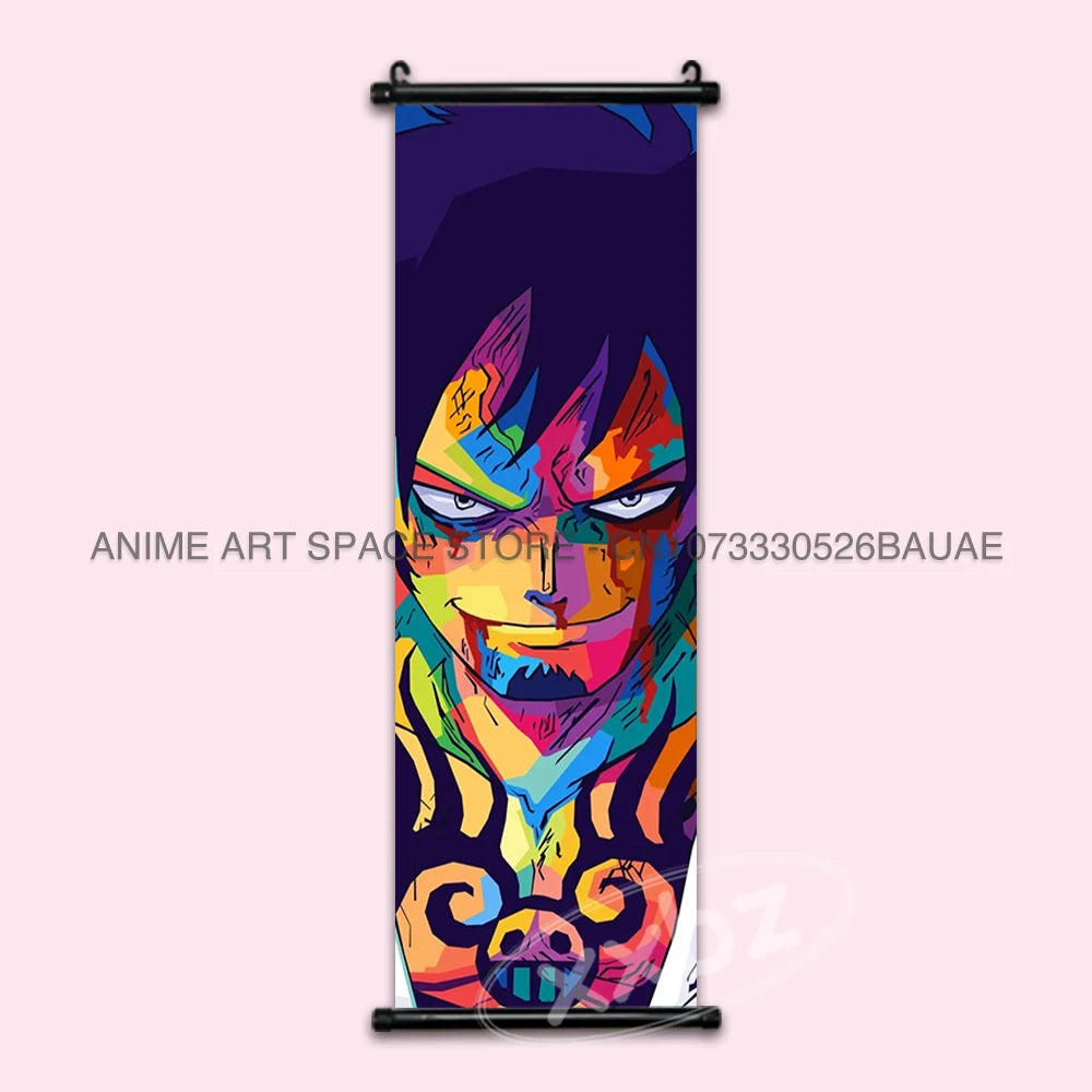 ONE PIECE Hanging Painting Anime Scrolls Picture Law Home Decor Prints Nami Wall Art Luffy Poster Roronoa Zoro Canvas Nico Robin