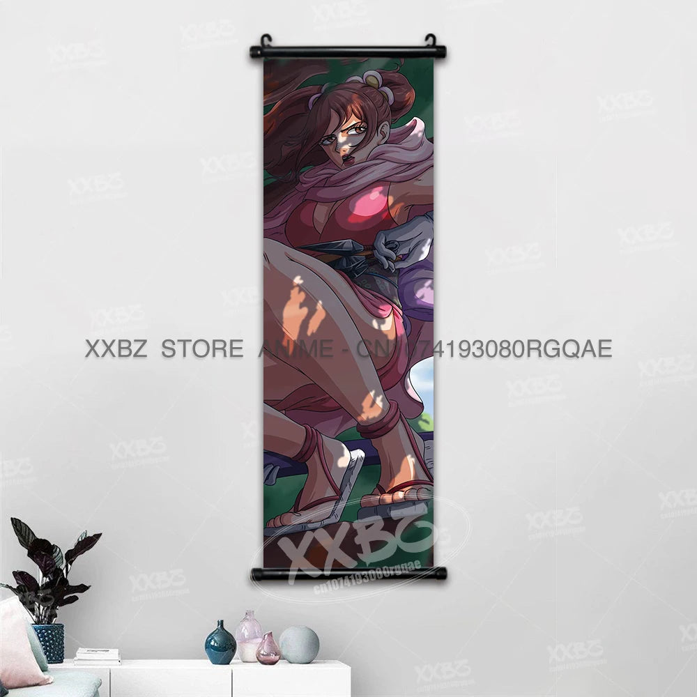 ONE PIECE Scrolls Pictures Sabo Wall Art Kid Pirates Anime Posters Nico Robin Hanging Painting Trafalgar D.Water Law Home Decor