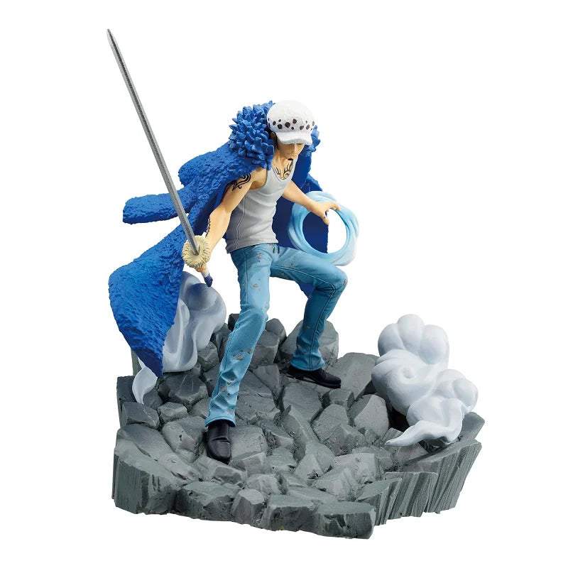Bandai Original BANPRESTO One Piece Senkou Zekkei Marshall D Teach Trafalgar Law PVC Anime Actionfigur Sammlermodell Spielzeug
