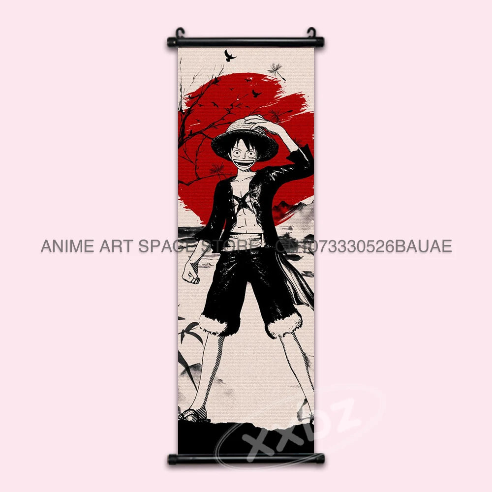 ONE PIECE Hanging Painting Anime Posters Zoro Wall Art Nami Canvas Home Decor Nico Robin Latest Bedroom Vintage Scrolls Pictures - One Piece Merchandise - Free Shipping Buy Now