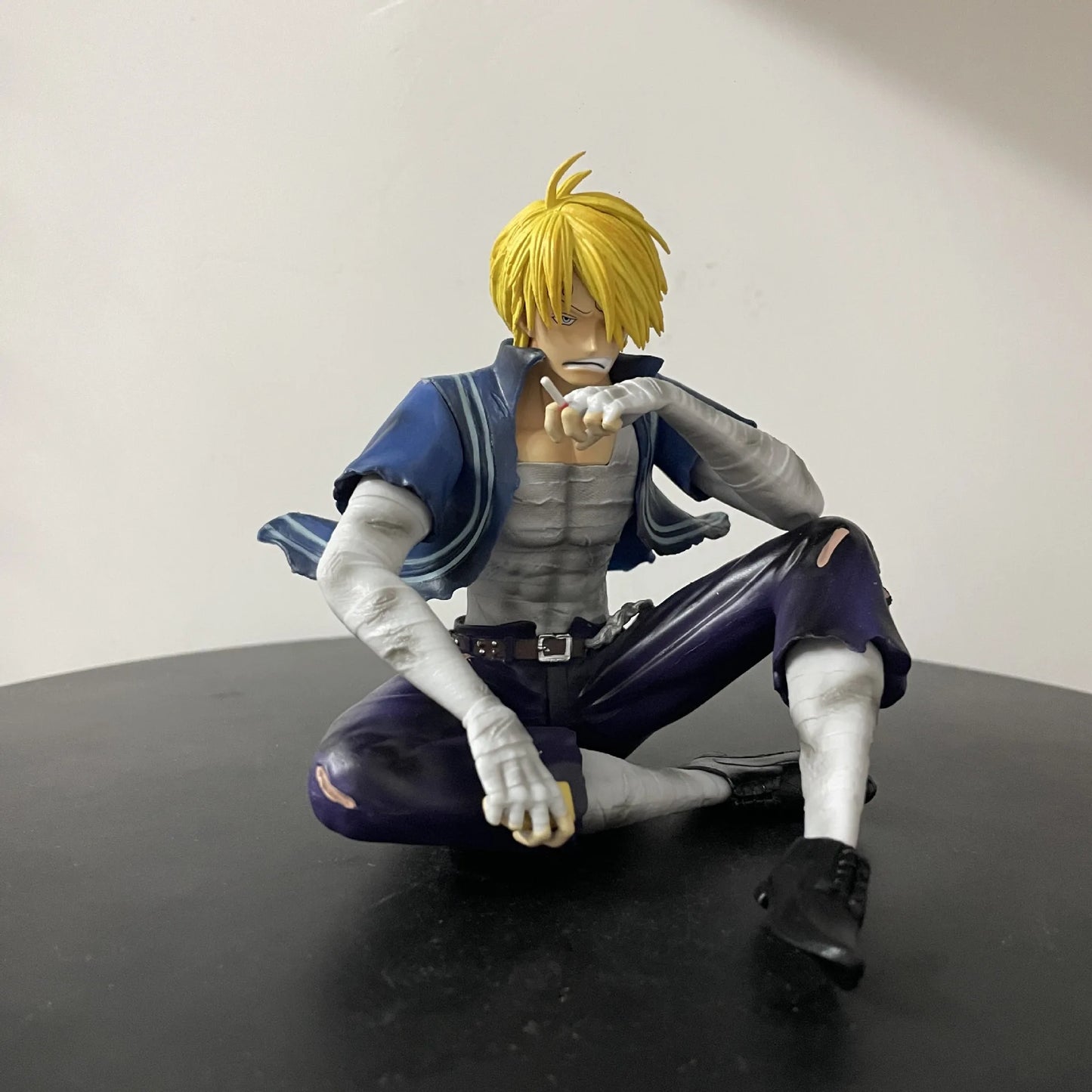 Figurines One Piece Sanji de 12 cm, figurines d'action Battle Damage Lust en PVC, modèle de collection, décoration de bureau, jouets d'anniversaire, cadeau