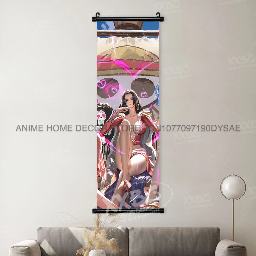 ONE PIECE Posters Anime Monkey D. Luffy Hanging Painting Yamato Scrolls Picture Nico Robin Home Decor Wallpaper Canvas Wall Art - One Piece Merchandise - Free Shipping Buy Now