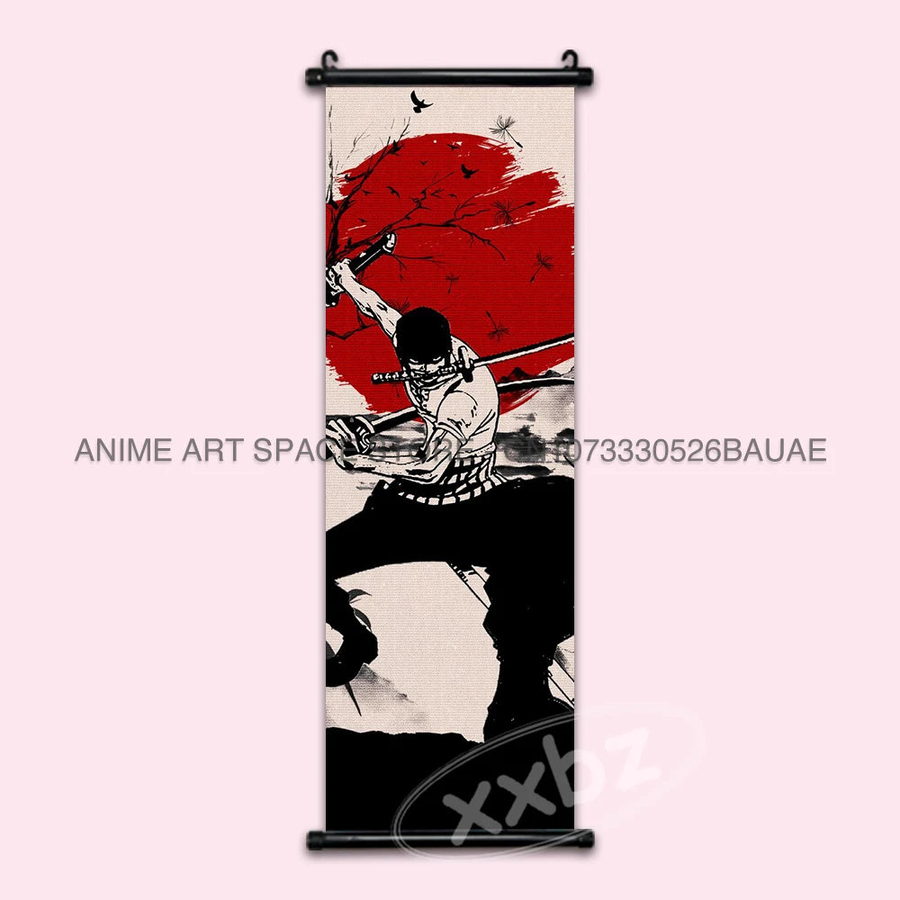 ONE PIECE Hanging Painting Anime Posters Zoro Wall Art Nami Canvas Home Decor Nico Robin Latest Bedroom Vintage Scrolls Pictures - One Piece Merchandise - Free Shipping Buy Now