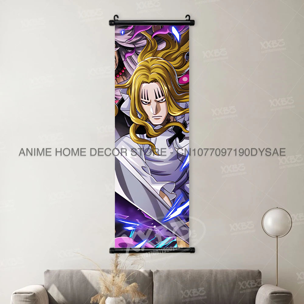 ONE PIECE Posters Anime Monkey D. Luffy Hanging Painting Kaido Home Decor Nico Robin Wall Artwork Garp Scroll Picture Nami Mural - One Piece Merchandise - Free Shipping Buy Now