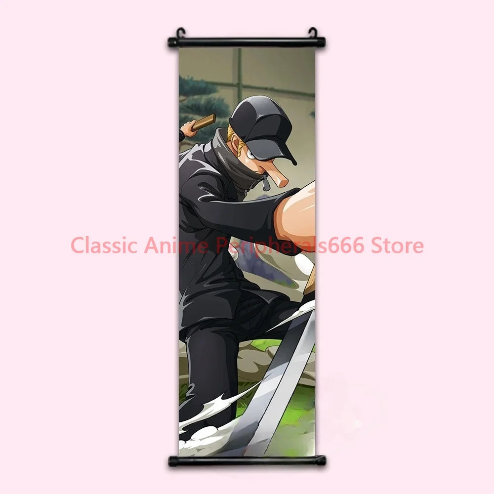 One Piece Luffy Gear 4 Home Decor Kawaii Anime Decorative Painting Robin Poster Nami Wall Art Canvas Pictures For Computer Room