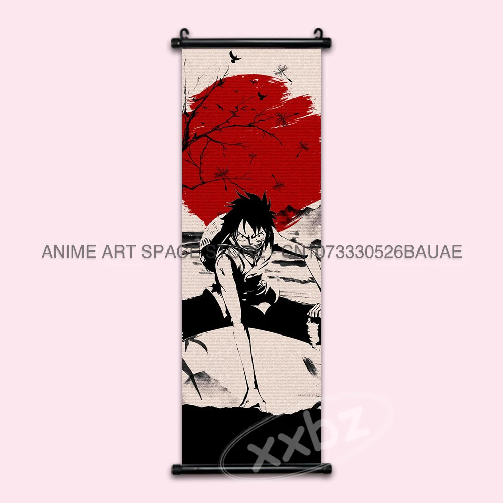 ONE PIECE Hanging Painting Anime Posters Zoro Wall Art Nami Canvas Home Decor Nico Robin Latest Bedroom Vintage Scrolls Pictures - One Piece Merchandise - Free Shipping Buy Now