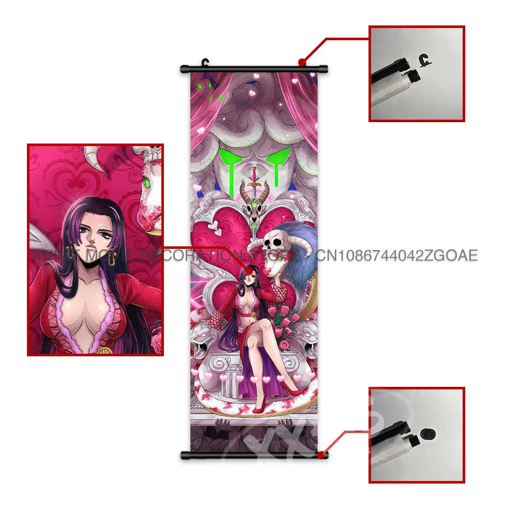 One Piece Posters Jinbe Wallpaper Nico Robin Hanging Painting Marco Anime Scrolls Picture Eustass Kid Wall Art Yamato Home Decor - One Piece Merchandise - Free Shipping Buy Now