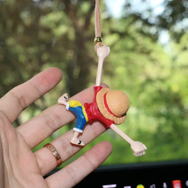 ONE PIECE Luffy Car Interior Decoration Funny Car Rearview Mirror Pendant Auto Interior Hanging Ornaments Car Accessories Gifts - One Piece Merchandise - Free Shipping Buy Now