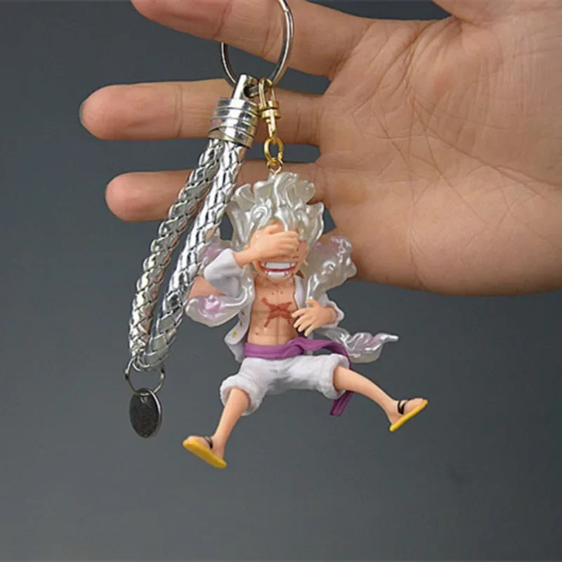 One Piece anime Figure Keychain Luffy Zoro PVC Doll Creative Cartoon Pendant Car Keychain backpack Accessories Kids Gifts - One Piece Merchandise - Free Shipping Buy Now