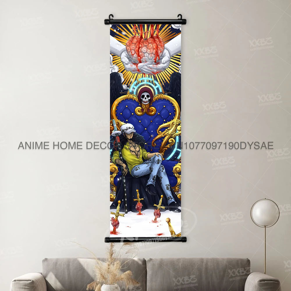 One Piece Posters Jinbe Wallpaper Nico Robin Hanging Painting Marco Anime Scrolls Picture Eustass Kid Wall Art Yamato Home Decor - One Piece Merchandise - Free Shipping Buy Now