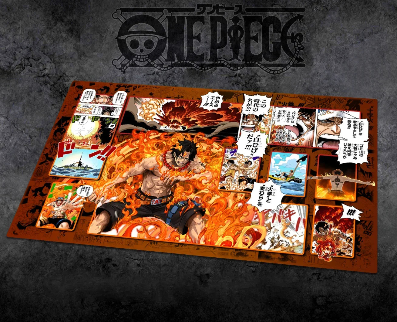 OPCG One Piece Dedizierte SPIELKARTEN-Spielmatte Battle Against Rebecca Roronoa Zoro Trafalgar Law Comic-Serie Spielzeuggeschenke 60 * 35 cm