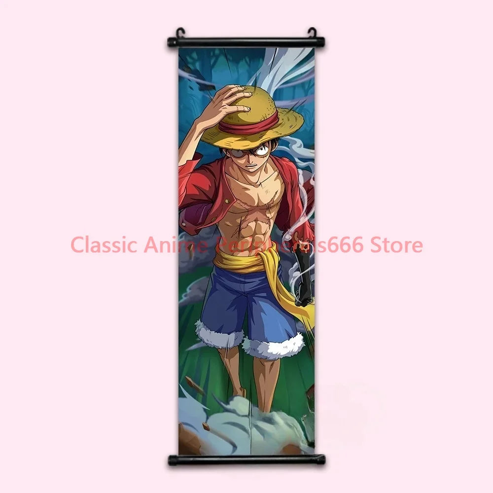 One Piece Luffy Gear 4 Home Decor Kawaii Anime Decorative Painting Robin Poster Nami Wall Art Canvas Pictures For Computer Room
