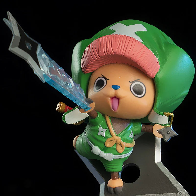 Figurine d'anime One Piece en PVC de 11 cm, figurine d'action Kimono Ninja Tony Tony Chopper, collection de modèles, poupées, cadeaux pour enfants, jouets de décoration