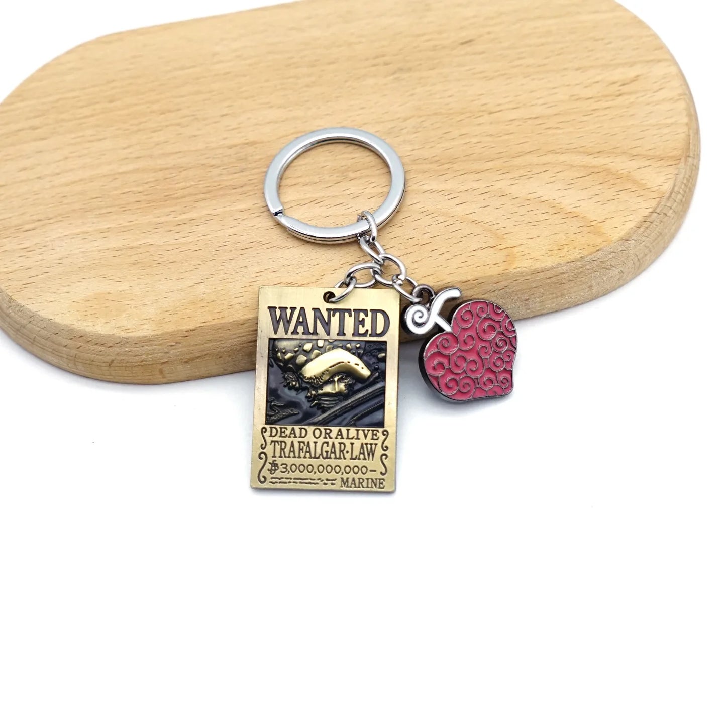 Anime One Piece Shanks Kaido Law Luffy Ace Zoro Sanji Devil Fruit Keychain Metal Pendant Figure Model Toy Jewelry Gift - One Piece Merchandise - Free Shipping Buy Now