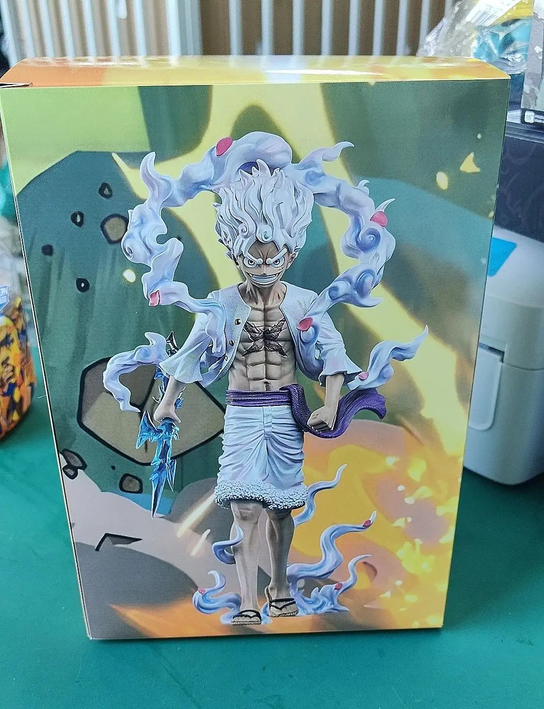 23cm Anime Zook Luffy One Piece GK NIKE Monkey D. Luffy Action Figures Pvc Statue Model Doll Collection Desktop Decorate Toys