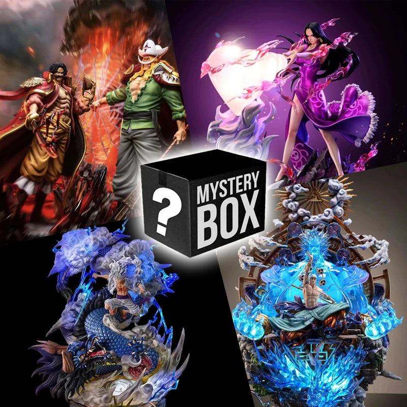 ONE PIECE Figur Four Emperors Mystery Box Überraschungs-Blindbox mit Luffy und Zoro Shanzhi Nami Meiwusop Zufällige Person