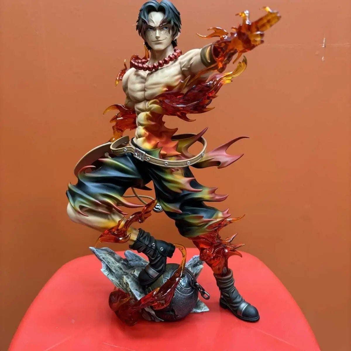 Figurine One Piece Flame Portgas·D· Ace Gk en PVC, modèle debout, décoration de collection, poupée, jouet pour enfants, cadeaux d'anniversaire
