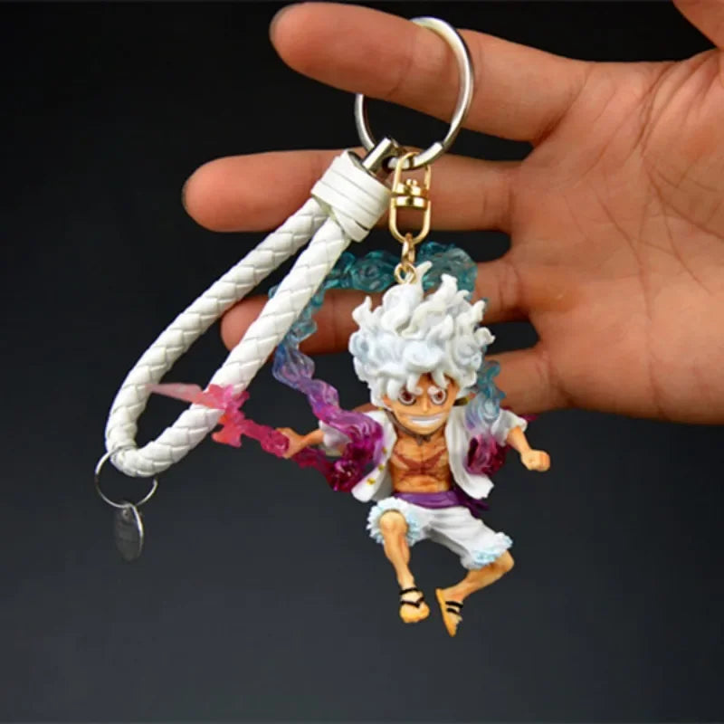 One Piece anime Figure Keychain Luffy Zoro PVC Doll Creative Cartoon Pendant Car Keychain backpack Accessories Kids Gifts - One Piece Merchandise - Free Shipping Buy Now