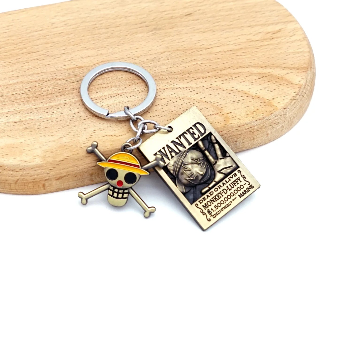 Anime One Piece Shanks Kaido Law Luffy Ace Zoro Sanji Devil Fruit Keychain Metal Pendant Figure Model Toy Jewelry Gift - One Piece Merchandise - Free Shipping Buy Now