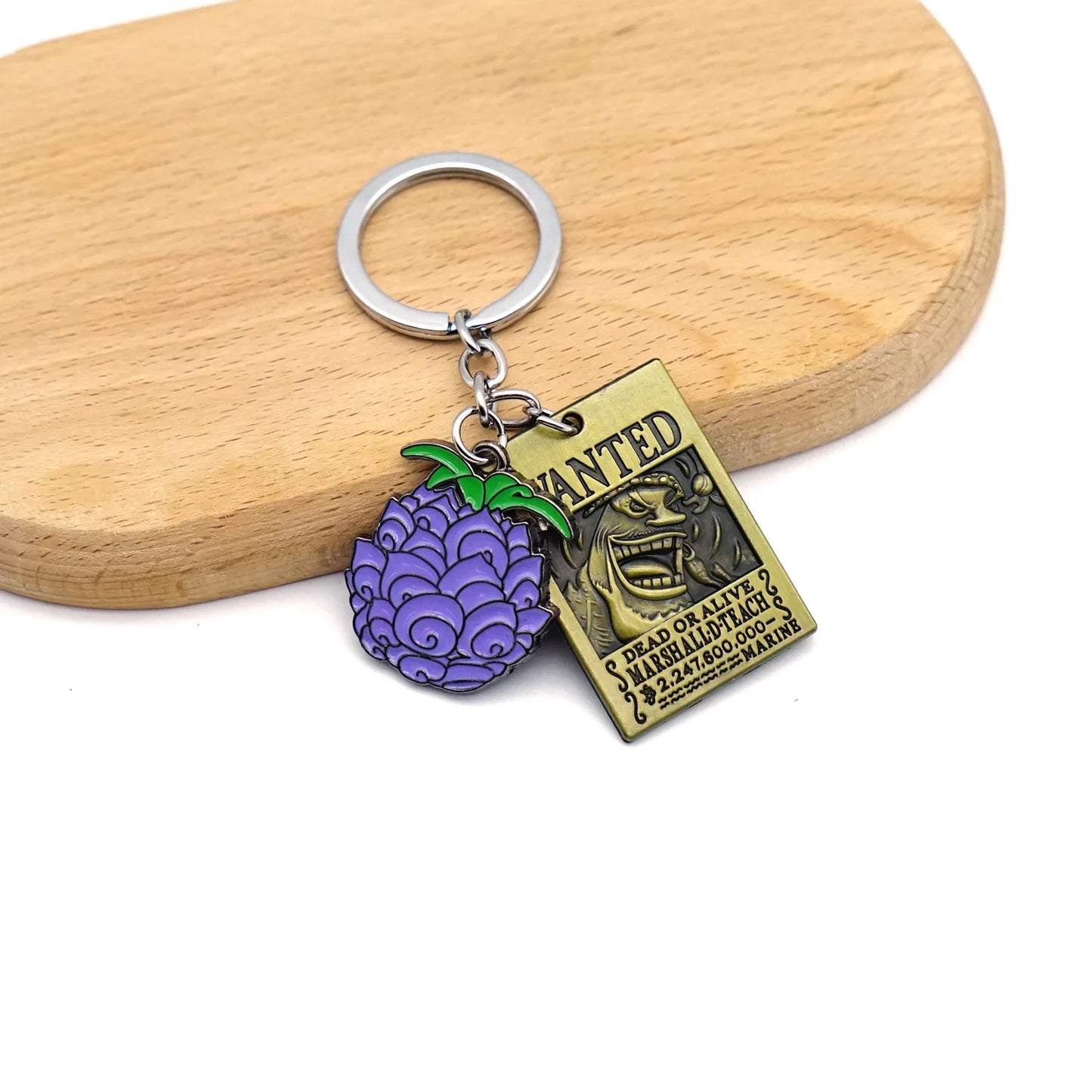 Anime One Piece Shanks Kaido Law Luffy Ace Zoro Sanji Devil Fruit Keychain Metal Pendant Figure Model Toy Jewelry Gift - One Piece Merchandise - Free Shipping Buy Now