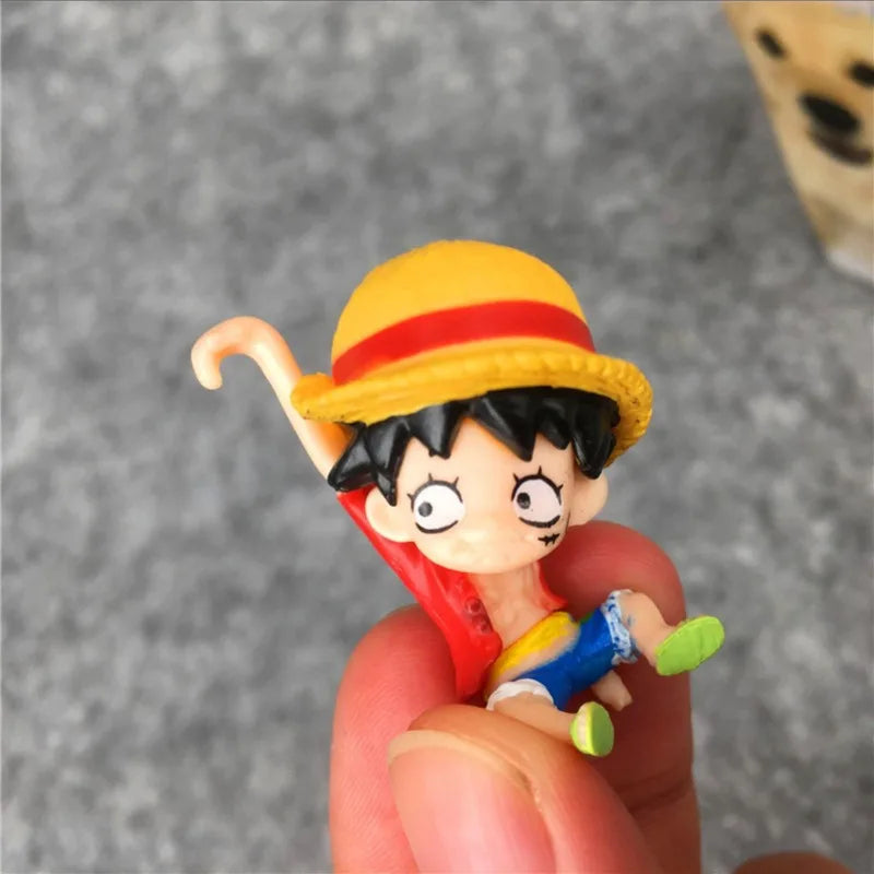 Japanese Anime One Piece Ace Chopper Luffy Law Doflamingo Cup Edge Figurine Pendant Doll Model Decoration Children Gifts - One Piece Merchandise - Free Shipping Buy Now