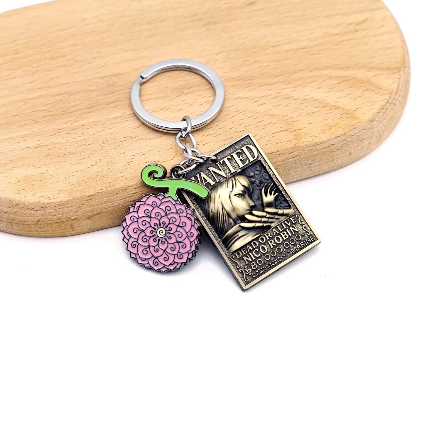 Anime One Piece Shanks Kaido Law Luffy Ace Zoro Sanji Devil Fruit Keychain Metal Pendant Figure Model Toy Jewelry Gift - One Piece Merchandise - Free Shipping Buy Now