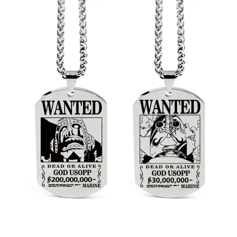 One Piece Anhänger Damen Halskette Japanisches Anime Zubehör Cosplay Luffy Zoro Sanji Manga Titan Schmuck Herren Halskette Geschenk
