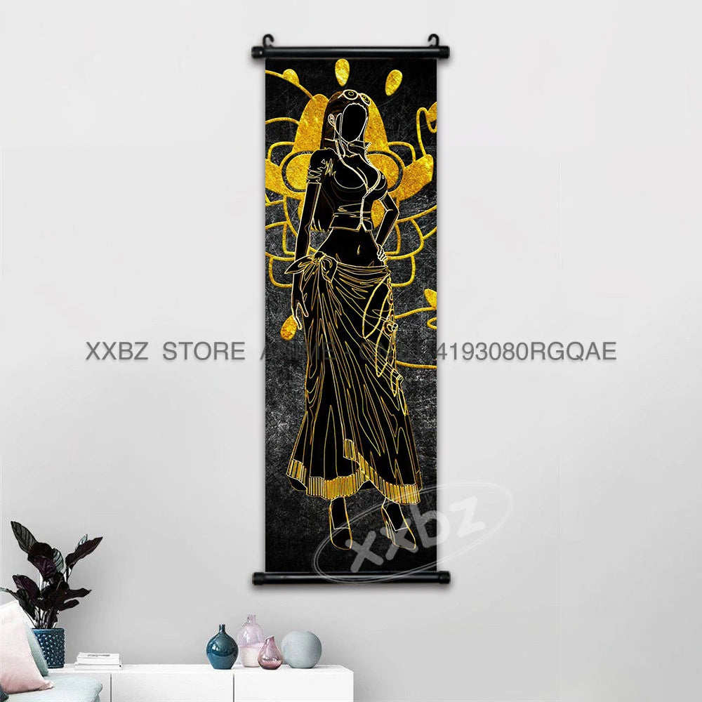 ONE PIECE Scrolls Pictures Canvas Luffy Hanging Paintings Nami Wall Art Zoro Anime Posters Sanji Latest Bedroom Robin Home Decor - One Piece Merchandise - Free Shipping Buy Now