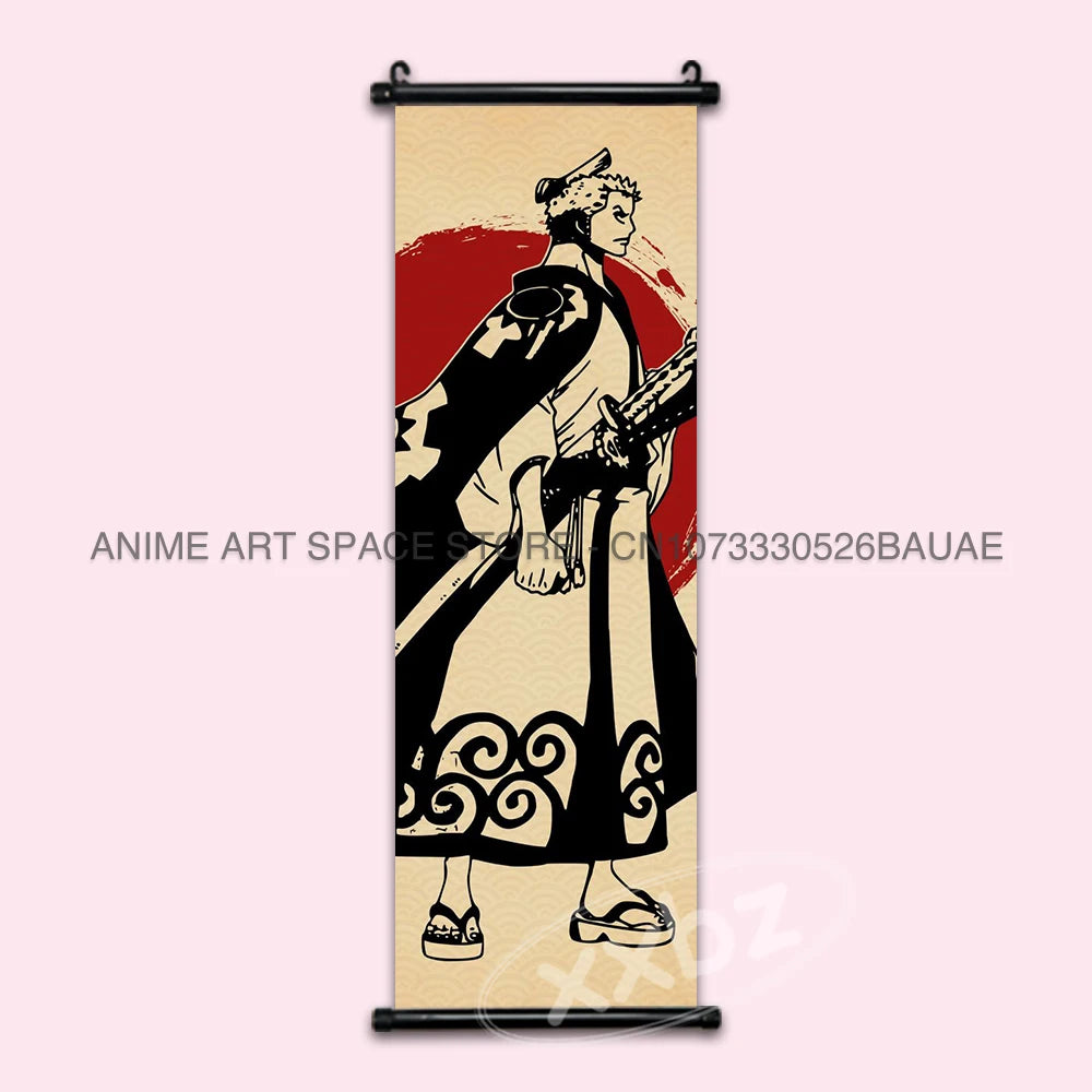ONE PIECE Hanging Painting Anime Posters Zoro Wall Art Nami Canvas Home Decor Nico Robin Latest Bedroom Vintage Scrolls Pictures - One Piece Merchandise - Free Shipping Buy Now