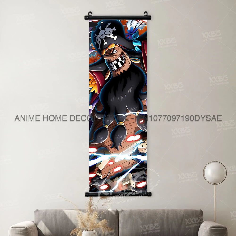 ONE PIECE Posters Anime Monkey D. Luffy Hanging Painting Kaido Home Decor Nico Robin Wall Artwork Garp Scroll Picture Nami Mural - One Piece Merchandise - Free Shipping Buy Now
