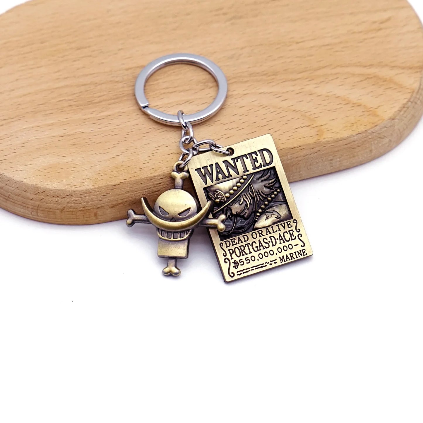Anime One Piece Shanks Kaido Law Luffy Ace Zoro Sanji Devil Fruit Keychain Metal Pendant Figure Model Toy Jewelry Gift - One Piece Merchandise - Free Shipping Buy Now