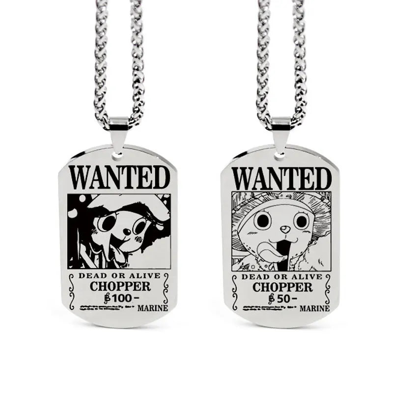 One Piece Anhänger Damen Halskette Japanisches Anime Zubehör Cosplay Luffy Zoro Sanji Manga Titan Schmuck Herren Halskette Geschenk