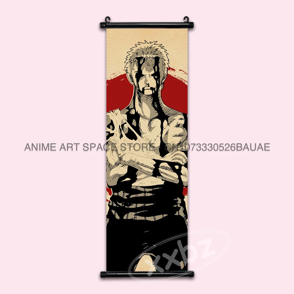 ONE PIECE Hanging Painting Anime Posters Zoro Wall Art Nami Canvas Home Decor Nico Robin Latest Bedroom Vintage Scrolls Pictures - One Piece Merchandise - Free Shipping Buy Now
