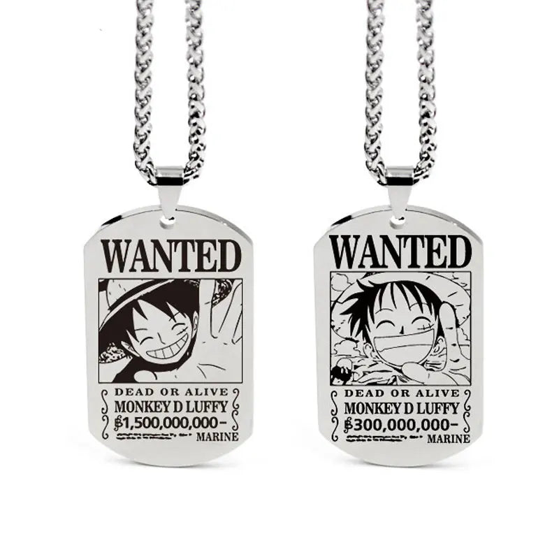 One Piece Anhänger Damen Halskette Japanisches Anime Zubehör Cosplay Luffy Zoro Sanji Manga Titan Schmuck Herren Halskette Geschenk