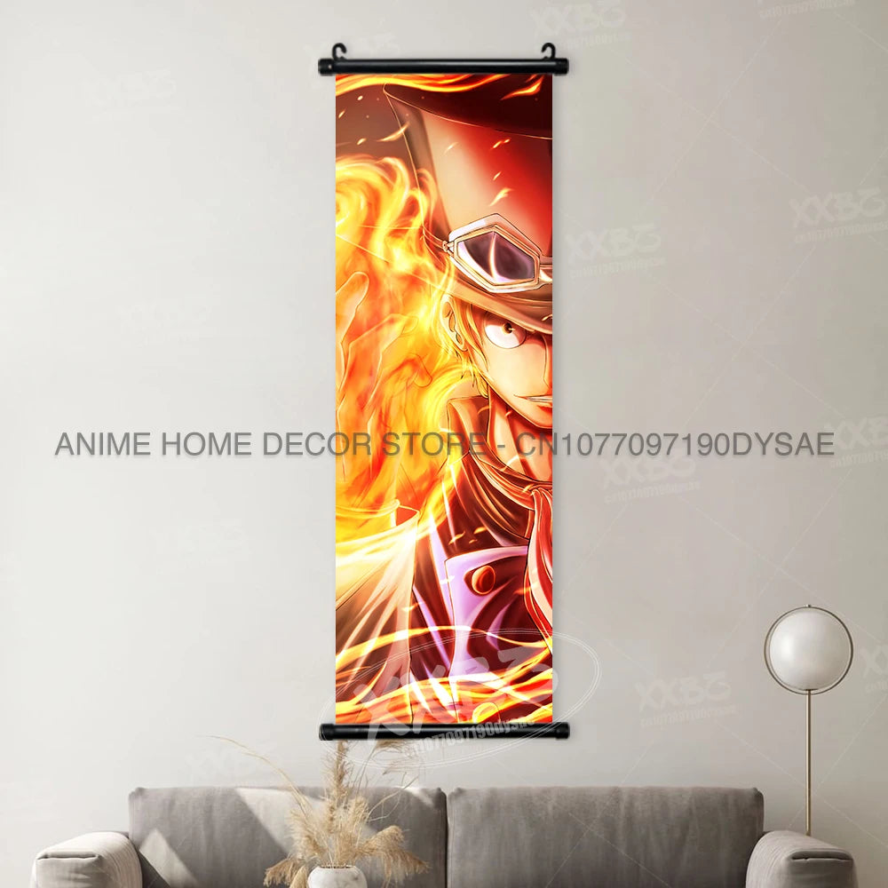 ONE PIECE Posters Anime Monkey D. Luffy Hanging Painting Yamato Scrolls Picture Nico Robin Home Decor Wallpaper Canvas Wall Art - One Piece Merchandise - Free Shipping Buy Now