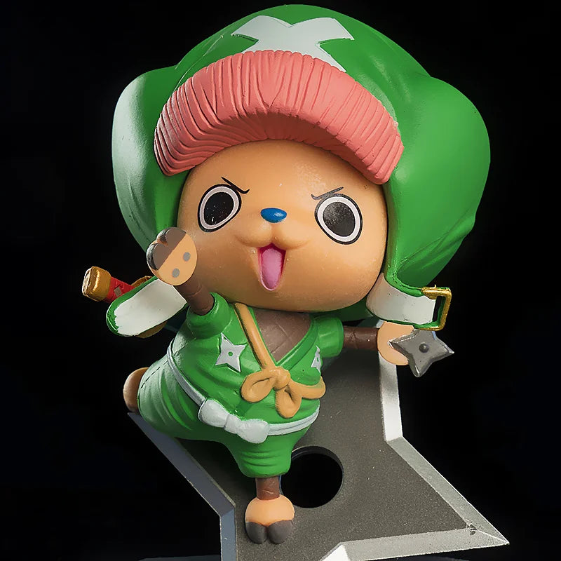 Figurine d'anime One Piece en PVC de 11 cm, figurine d'action Kimono Ninja Tony Tony Chopper, collection de modèles, poupées, cadeaux pour enfants, jouets de décoration
