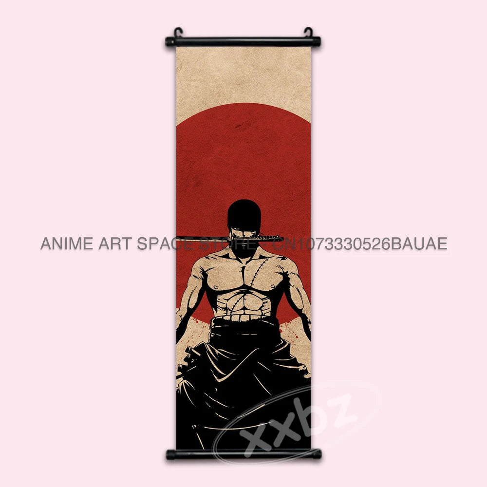 ONE PIECE Hanging Painting Anime Posters Zoro Wall Art Nami Canvas Home Decor Nico Robin Latest Bedroom Vintage Scrolls Pictures - One Piece Merchandise - Free Shipping Buy Now