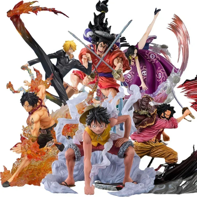ONE PIECE Figur Four Emperors Mystery Box Überraschungs-Blindbox mit Luffy und Zoro Shanzhi Nami Meiwusop Zufällige Person