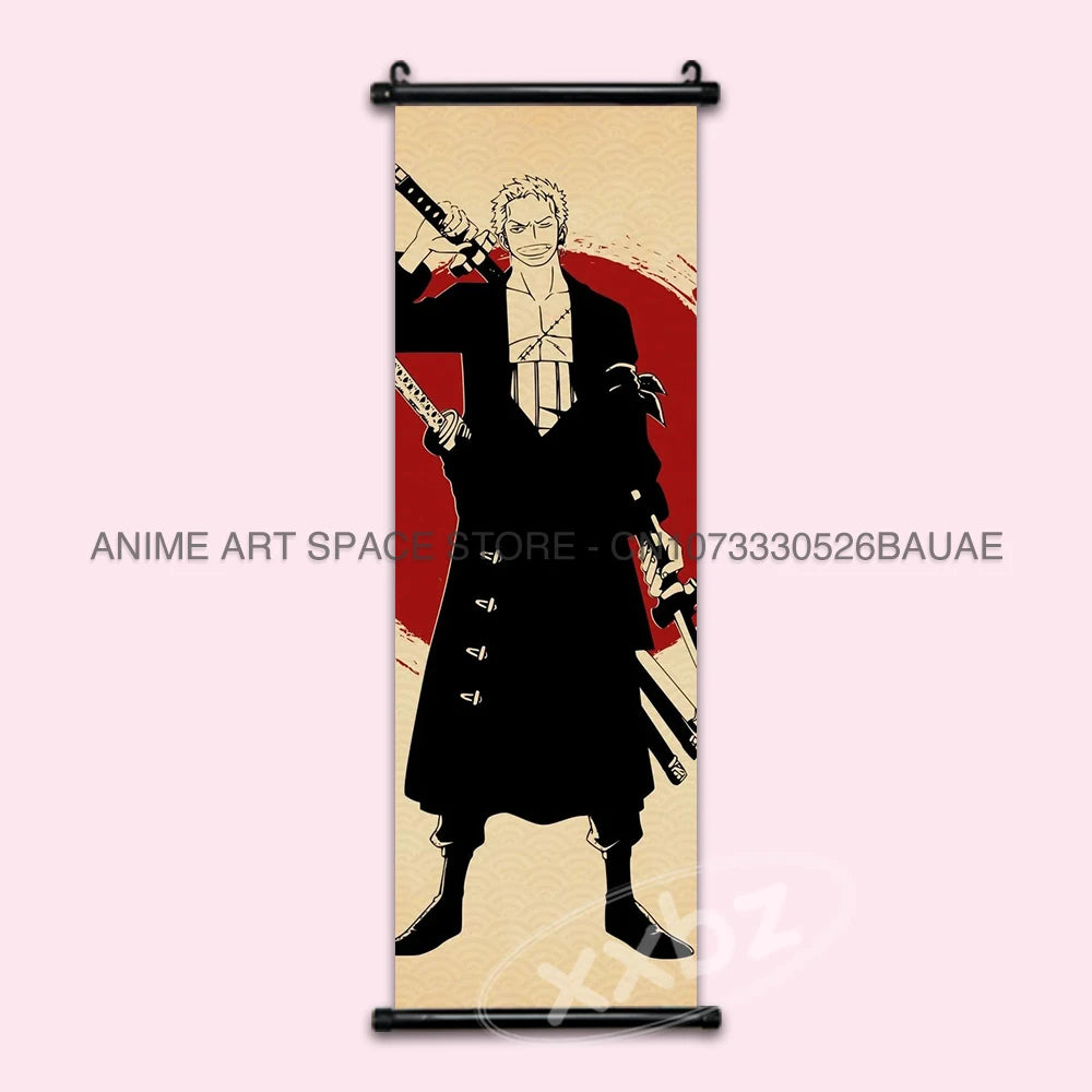 ONE PIECE Hanging Painting Anime Posters Zoro Wall Art Nami Canvas Home Decor Nico Robin Latest Bedroom Vintage Scrolls Pictures - One Piece Merchandise - Free Shipping Buy Now