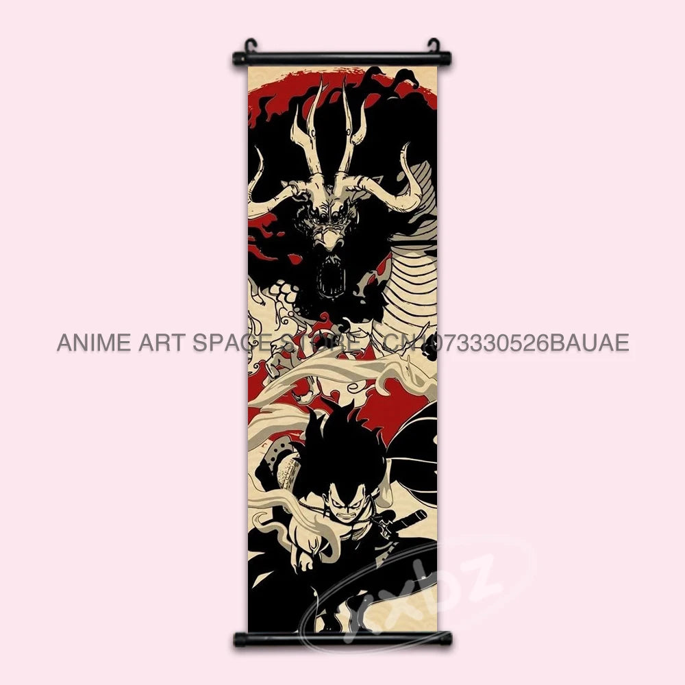 ONE PIECE Hanging Painting Anime Posters Zoro Wall Art Nami Canvas Home Decor Nico Robin Latest Bedroom Vintage Scrolls Pictures - One Piece Merchandise - Free Shipping Buy Now