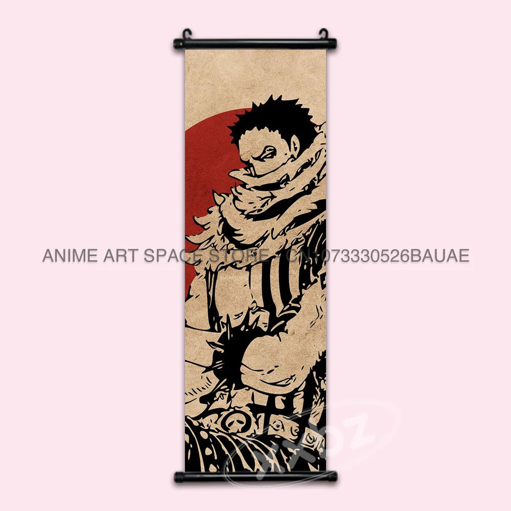 ONE PIECE Hanging Painting Anime Posters Zoro Wall Art Nami Canvas Home Decor Nico Robin Latest Bedroom Vintage Scrolls Pictures - One Piece Merchandise - Free Shipping Buy Now
