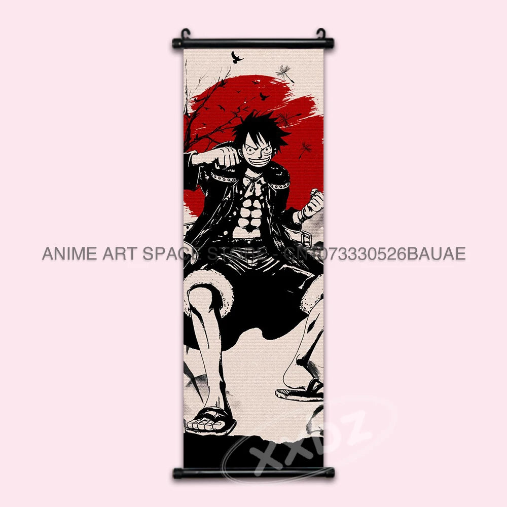 ONE PIECE Hanging Painting Anime Posters Zoro Wall Art Nami Canvas Home Decor Nico Robin Latest Bedroom Vintage Scrolls Pictures - One Piece Merchandise - Free Shipping Buy Now