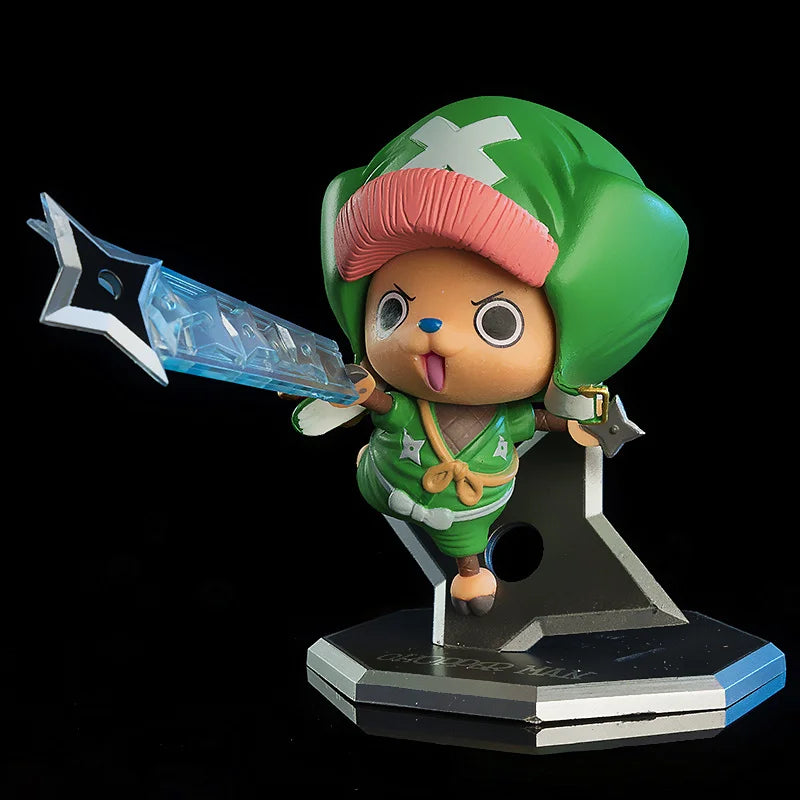 Figurine d'anime One Piece en PVC de 11 cm, figurine d'action Kimono Ninja Tony Tony Chopper, collection de modèles, poupées, cadeaux pour enfants, jouets de décoration