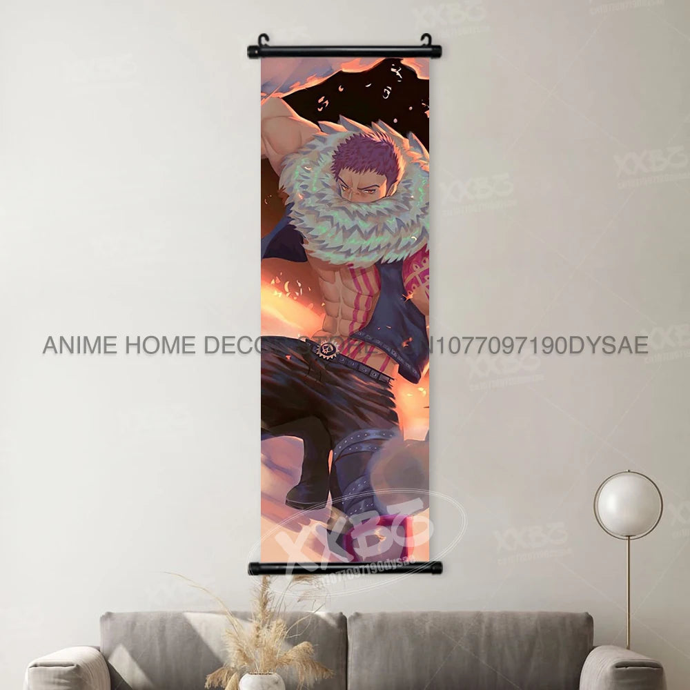 ONE PIECE Posters Anime Monkey D. Luffy Hanging Painting Yamato Scrolls Picture Nico Robin Home Decor Wallpaper Canvas Wall Art - One Piece Merchandise - Free Shipping Buy Now