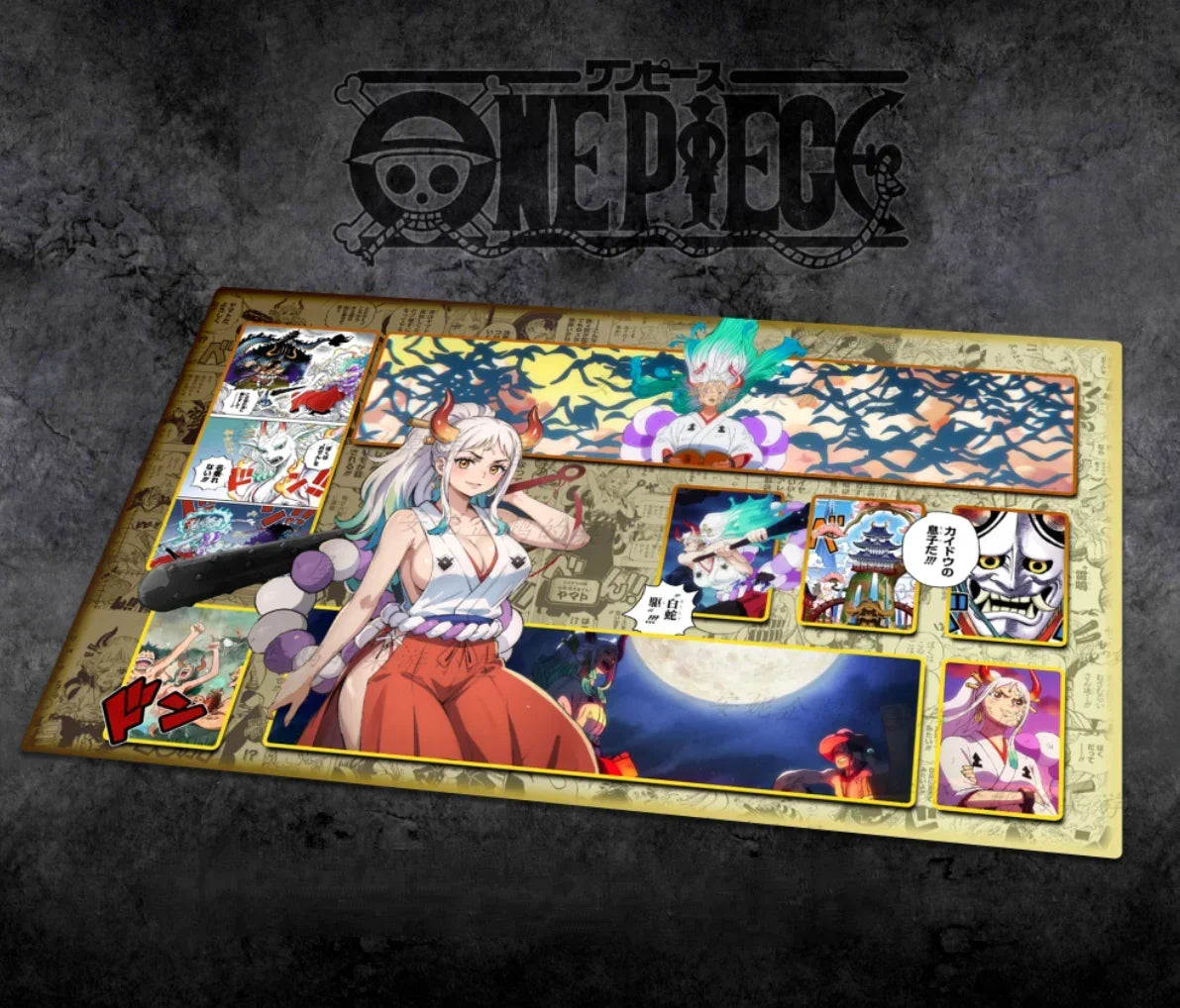 OPCG One Piece Dedizierte SPIELKARTEN-Spielmatte Battle Against Rebecca Roronoa Zoro Trafalgar Law Comic-Serie Spielzeuggeschenke 60 * 35 cm