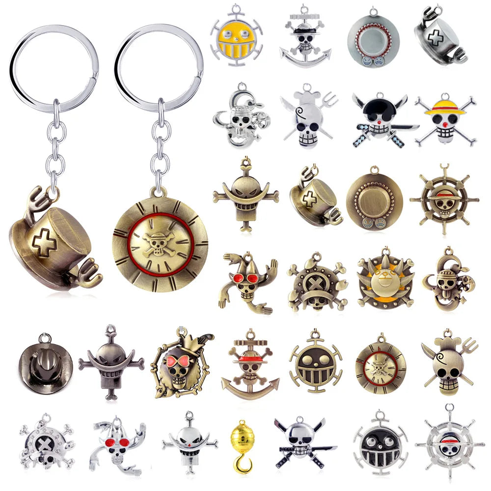 Anime One Piece Schlüsselanhänger Luffy Ace Law Edward Newgate Zoro Sanji Nami Robin Chopper Sir Crocodile Brook Auto Schlüsselanhänger Figur Spielzeug