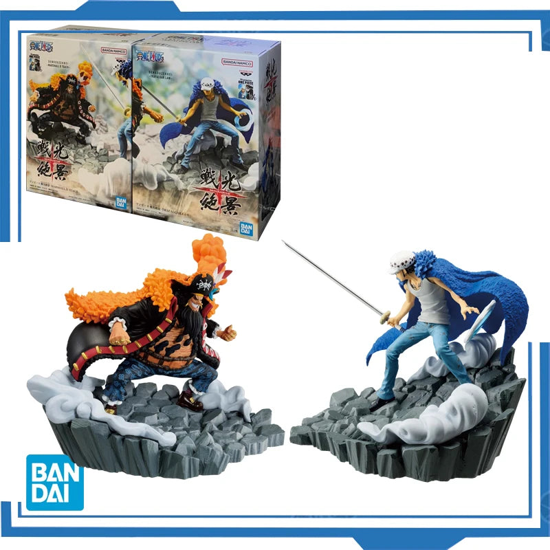 Bandai Original BANPRESTO One Piece Senkou Zekkei Marshall D Teach Trafalgar Law PVC Anime Actionfigur Sammlermodell Spielzeug