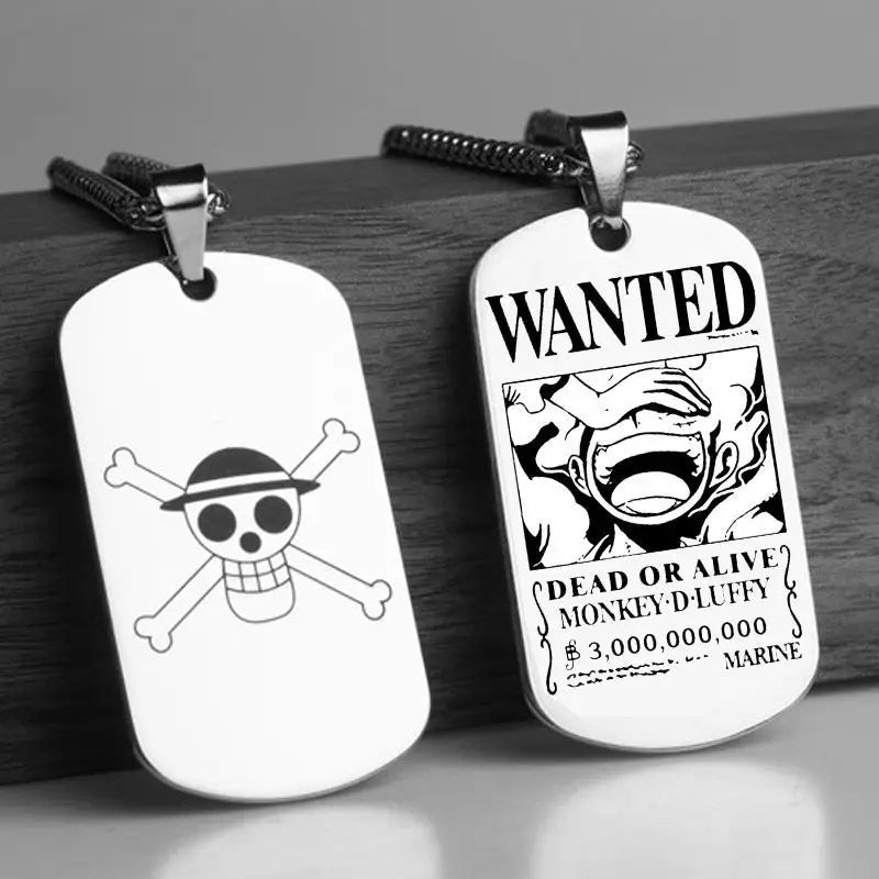 One Piece Anhänger Damen Halskette Japanisches Anime Zubehör Cosplay Luffy Zoro Sanji Manga Titan Schmuck Herren Halskette Geschenk