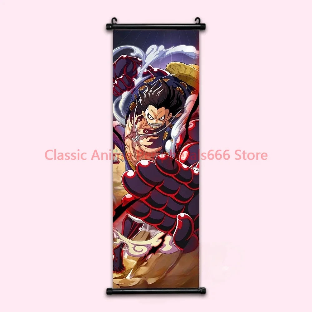 One Piece Luffy Gear 4 Home Decor Kawaii Anime Decorative Painting Robin Poster Nami Wall Art Canvas Pictures For Computer Room