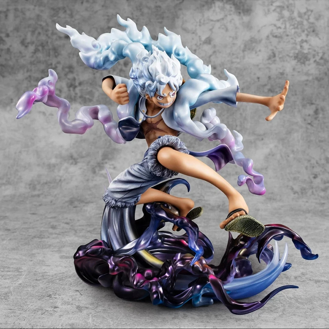 23cm/9in Anime One Piece Figure Gear 5 Luffy Action Figure Sun God Nika Luffy Statue Toy Gifts - One Piece Merchandise - Free Shipping Buy Now